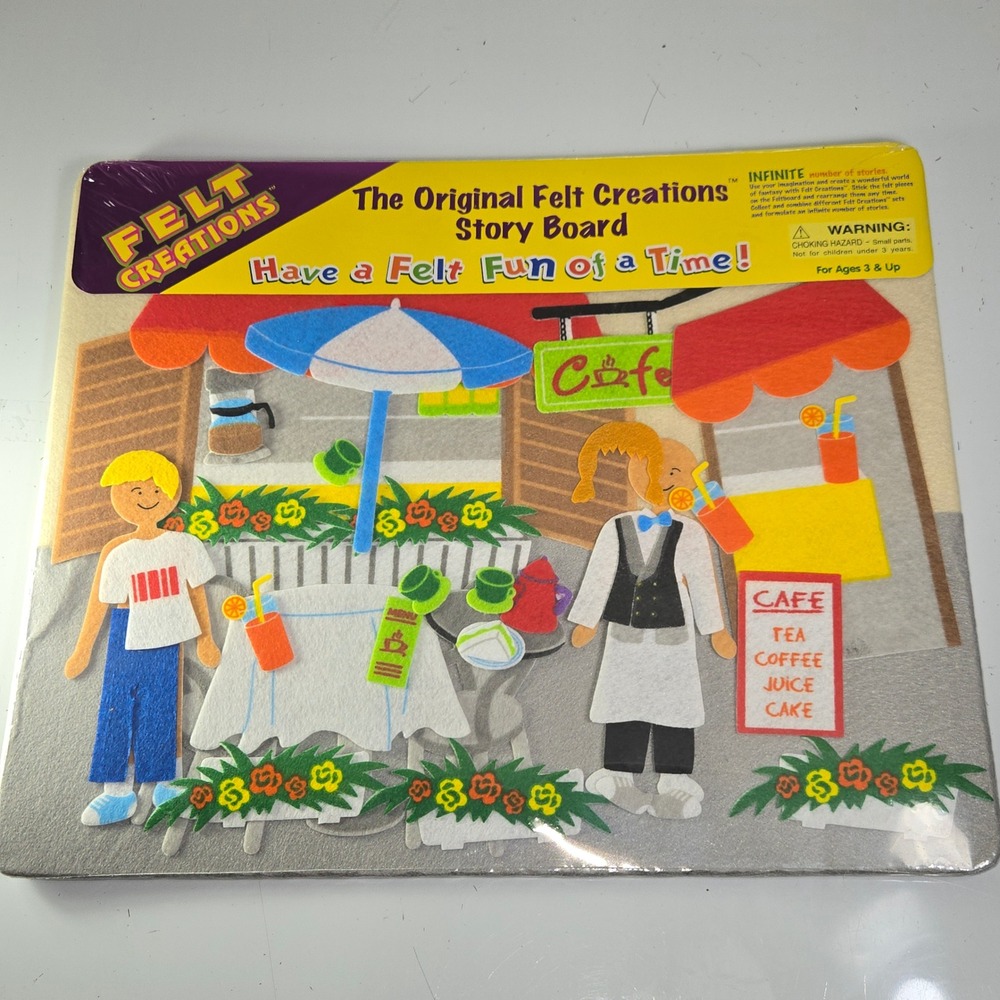 Felt Creations‎ The Original Story Board Cafe Scene Interactive Play Set